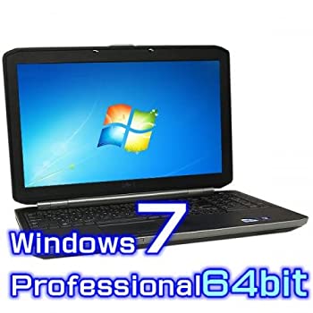 【中古-非常に良い】 ノートパソコン Dell Latitude E5530 Windows7 Pro 64bit Core i5 8GB SSD USB3.0 テンキー付