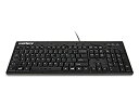 【中古-非常に良い】 WetKeys防水プロフェッショナルグレードフルサイズキーボード 数字パッド付き (USB) (ブラック) KBWKABS104-BK(2)