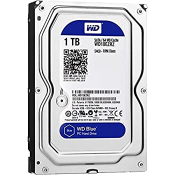 【中古】 Western Digital WD Blueシリーズ 3.5インチ内蔵HDD 1TB SATA3 (6Gb/s) 5400rpm64MB WD10EZRZ-RT