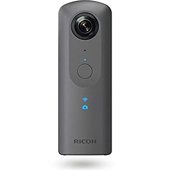 【未使用】【中古】 RICOH リコー THETA V メタリックグレー 360度カメラ 手ブレ補正機能 4K動画 360度空間音声 Android OSで機能拡張に対応 リコーシータ