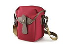 【未使用】【中古】 Billingham 72 小型カメラバッグ (バーガンディキャンバス チョコレートレザー)(2)