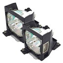 【中古-非常に良い】 ET-LAL6510W 交換ランプ Panasonic パナソニック プロジェクター用 汎用交換ランプ 純正互換品 2灯セット CBH E...