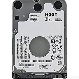 【未使用】【中古】 HGST 日立 2.5inch HDD 1TB SATA 7mm厚 128MBキャッシュ HTS541010B7E610