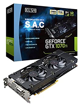 【中古】 ELSA GeForce GTX 1070 Ti 8GB S.A.C グラフィックスボード VD6507 GD1070-8GERTS