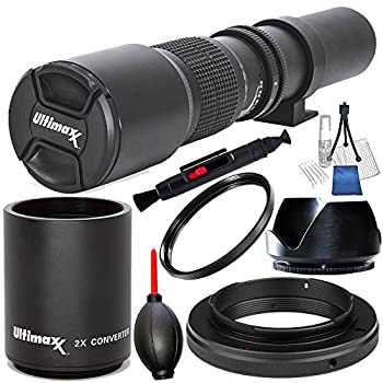 【未使用】【中古】 500mm F/8.0 望遠レンズ 7PCアクセサリーバンドル Canon EOS 80D 77D 70D 60D 60Da 50D 7D 7D II 6D 6D II 5D Mark II III IV 5DS