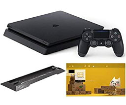 【中古】 PlayStation 4 ジェット ブラック 500GB (CUH-2200AB01) アンサー PS4用縦置きスタンド 付