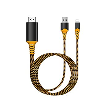 【中古-非常に良い】 CASAFE iPhone Lightning HDMI変換ケーブル ライトニングケーブル アダプタ iOS8以上に対応 映像出力ケーブル テレビ接続ケーブル ミラーリング