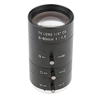 【中古-非常に良い】 CSマウントレンズ 6-60mm マニュアル IRISズームレンズ フォーカス 1/3インチ