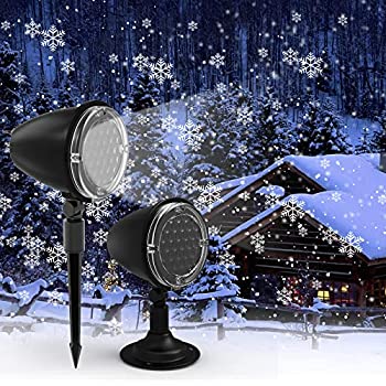 【中古】 Syslux LED 雪投影 投影ランプ プロジェクター クリスマスライト バレンタインデー ロマンチック スポットライトLED投光器 置物ライト パーティ