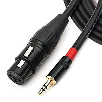 【未使用】【中古】 NANYI 3.5mmステレオXLR (メス) マイクケーブル マイク用またはプロ録音用 Mixing (XLR メス3m)