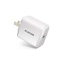 【未使用】【中古】 エレコム USB コンセント 充電器 18W ( USB PD対応 ) Type-C×1 折畳式プラグ PSE適合 ホワイト MPA-ACC...