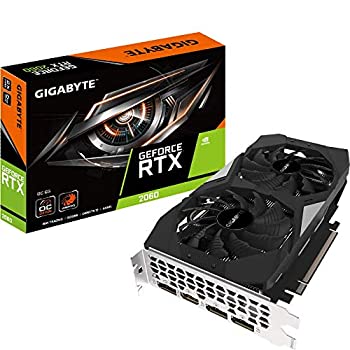 【未使用】【中古】 GIGABYTE Gv-N2060OC-6GD GeForce RTX 2060 OC GG グラフィックスカード 2X ウィンドフォースファン 6GB 192-bit GDDR6 REV2.0 ビデオカード