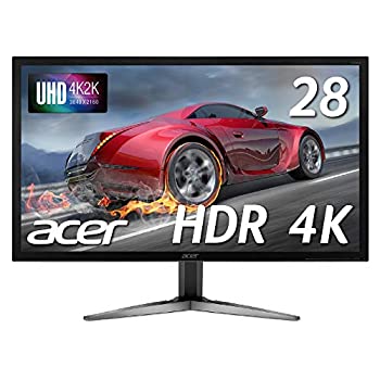 【中古-非常に良い】 acer エイサー ゲーミングモニター SIGMALine 28インチ 4K KG281KAbmiipx TN 3840x2160 1ms 60Hz FreeSync HDMIx2 DP HDR対応 【中古-非常に良い】 acer エイサー ゲーミングモニター SIGMALine 28インチ 4K KG281KAbmiipx TN 3840x2160 1ms 60Hz FreeSync HDMIx2 DP HDR対応