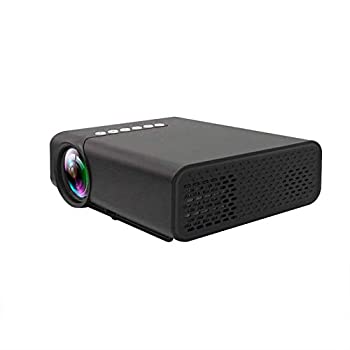 【未使用】【中古】 HOQTUM ミニ ビデオプロジェクター HD 1080P 有線 共有画面 ポータブル ホームシアター マルチメディア HDMIをサポ..