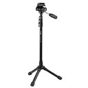 【中古-非常に良い】 Velbon スタンド型一脚 Pole Pod Light VIDEO 4段 1段 レバーロック 脚径20mm 17mm 小型 フリュード...