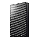 【中古】 I-O DATA USB 3.1 Gen 1 (USB 3.0) /2.0対応ポータブルハードディスク 高速カクうす 2TB (カーボンブラック) H...