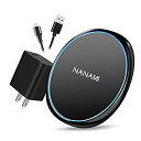 【中古】 USB充電器セット NANAMI ワイヤレス充電器 置くだけ充電 USB Type-Cポート Qi PSE認証済み iPhone 13 13 Pro ...