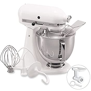 yÁz Lb`GCh (Kitchen Aid) X^h~LT[ KSM150+t[hOC_[+pJo[tႨZbg (zCg)