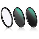 【未使用】【中古】 K&F Concept 72mm CPLフィルター+ND8フィルター+ND64フィルター 3枚セット 18層コーティング 極薄 光学ガラス製