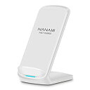 【中古】 NANAMI ワイヤレス充電器 USB-Cポート 改善版 充電スタンド - 最大15W出力 急速 無線充電器 Qi認証 iPhone 13 13 Pr...