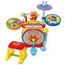 【未使用】【中古】 アンパンマン ノリノリライブ♪ BIG電子ドラム&キーボード