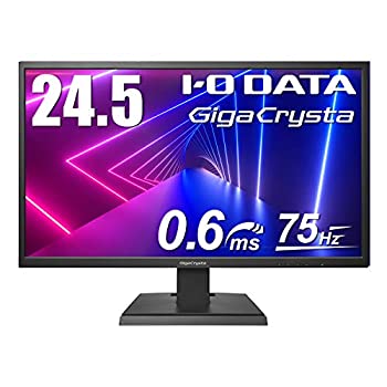 【未使用】【中古】 I-O DATA ゲーミングモニター 24.5インチ (75Hz) GigaCrysta PS4 FPS向き 0.6ms (GTG) FreeSync TN HDMI×2 DP EX-LDGC252STB 1