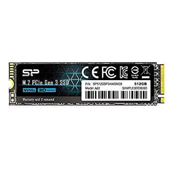 š ꥳѥ SSD 512GB 3D TLC NAND M.2 2280 PCIe3.04 NVMe1.3 P34A60꡼ SP512GBP34A60M28