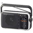 【中古-非常に良い】 オーム電機 AudioComm AM FMポータブルラジオ ブラック RAD-T450N 03-5500 OHM