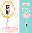 【中古】 リングライト【2020年】LEDリングライト 折畳み式 スタンド一体式 29cm 11.4インチ 高輝度照明 3色モード 10段階調光 組立て簡単 収納省スペース