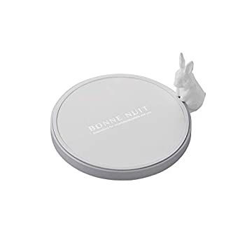 【中古-非常に良い】 エレコム ワイヤレス充電器 Qi対応 5W 卓上 アニマルモデル ラビット W-QA08R