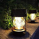【中古-非常に良い】 ランタン ソーラー ベランダライト ソーラーライト ガーデンライト ガーデニングライト 屋外 防水 led アンティーク 暖色 おしゃれ 自動点灯 飾