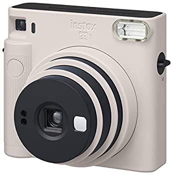 【中古】 FUJIFILM 富士フイルム インスタントカメラ チェキスクエア instax SQUARE SQ1 チョークホワイト INS SQ 1 WHITE