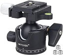 【中古】 低重心 ボール雲台 36mm直径 パノラマ 自由雲台 ボールヘッド 360度回転 CNC加工 アルミ合金 アルカスイス クイックシュー付