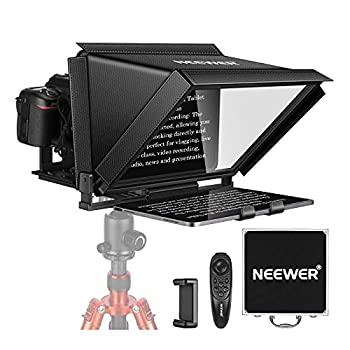 【中古】 Neewer X12 プロンプター アルミニウム合金 リモートアプリ制御 全金属製 (プラスチックなし) キャリーケース付き iPad iOS Androidタブレット