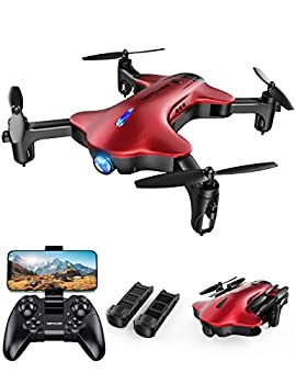 【未使用】【中古】 DBPOWER ドローン 1080Pカメラ付き 折りたたみ式 ホバリング 小型 FPV 高度維持 ヘッドレスモード ワンキー離陸 着..