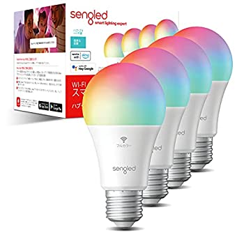 【中古】 Wi-Fi接続 Sengled スマート LED電球 e26口金 60w相当 調光調色 Alexa Amazon Echo Google Home アレクサ対応 ハブ不要