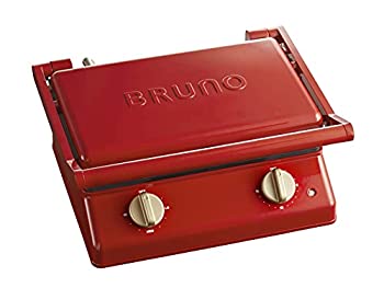 楽天ムジカ＆フェリーチェ楽天市場店【中古】 BRUNO ブルーノ グリルサンドメーカー ダブル レッド BOE084-RD おしゃれ ホットサンドメーカー 赤