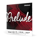 【中古-非常に良い】 D'Addario ダダリオ バイオリン弦 Prelude セット J810 1 8M Medium Tension