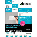 【未使用】【中古】 エーワン ラベルシール インクジェット 光沢紙 A4 24面 10シート 29253