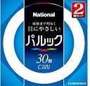 【中古-非常に良い】 パナソニック パルック蛍光灯 30形+30形 丸形・スタータ形(2本入) クール色 FCL30ECW28X2K