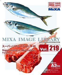 楽天ムジカ＆フェリーチェ楽天市場店【中古】 MIXA マイザ Image Library Vol.219 スーパーリアルイラスト 魚 肉