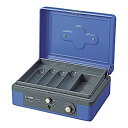 【中古-非常に良い】 カール事務器 手提げ金庫 小型 キャッシュボックス A6 ブルー CB-8200-B