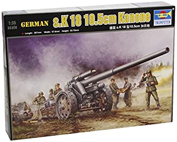 【未使用】【中古】 トランペッター 1/35 ドイツ軍 K.18 10cmカノン砲 02305 プラモデル