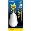 【中古】 TOSHIBA ネオボールZ A形 60Wタイプ 口金直径17mm 昼光色 EFA15ED/13-E17 1