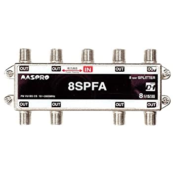 【中古】 マスプロ電工 マスプロ電工 1端子電流通過型 8分配器 8SPFA 8SPFA