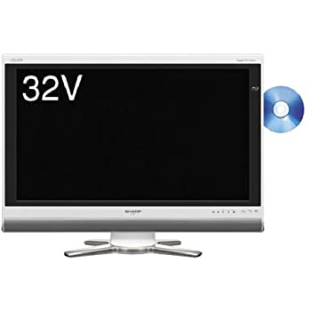 【中古】 シャープ 32V型 液晶 テレビ AQUOS LC-32DX1-W ハイビジョン ブルーレ ...