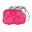 【中古】【輸入品・未使用】Innobaby Din Din Smart Stainless Divided Platter with Sectional Lid%カンマ% Pink by Innobaby