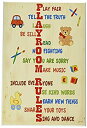 【中古】【輸入品・未使用】The Kids Room by Stupell Vertical Playroom Rules Rectangle Wall Pla...