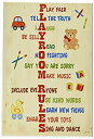 yÁzyAiEgpzThe Kids Room by Stupell Vertical Playroom Rules Rectangle Wall Plaque by The Kids Room