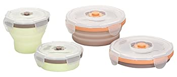 【中古】【輸入品・未使用】Babymoov Silicone Containers Set - Grey/Green - 4 ct by Babymoov